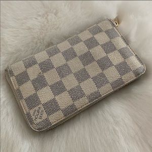 Louis Vuitton Zippy Wallet Damien Azur Canvas
